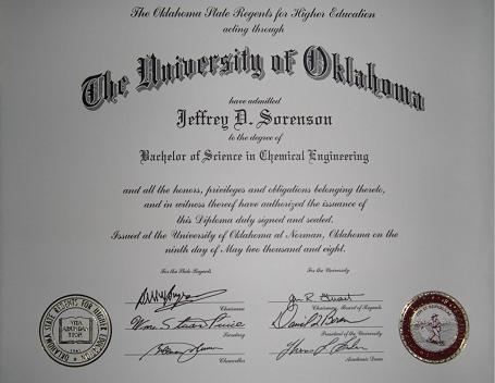 Jeffrey's Diploma